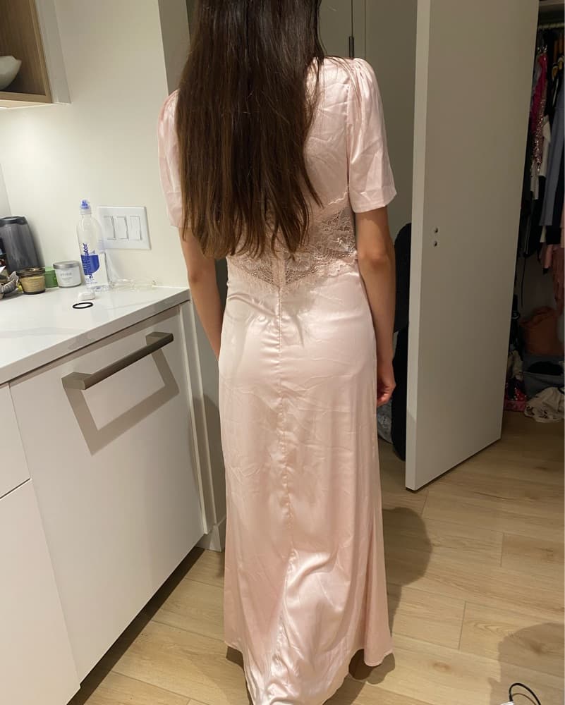 Satin Lace Dress  - Image 6