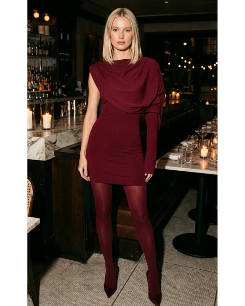 Arakii Knit Mini Dress Red Size XS - Image 1