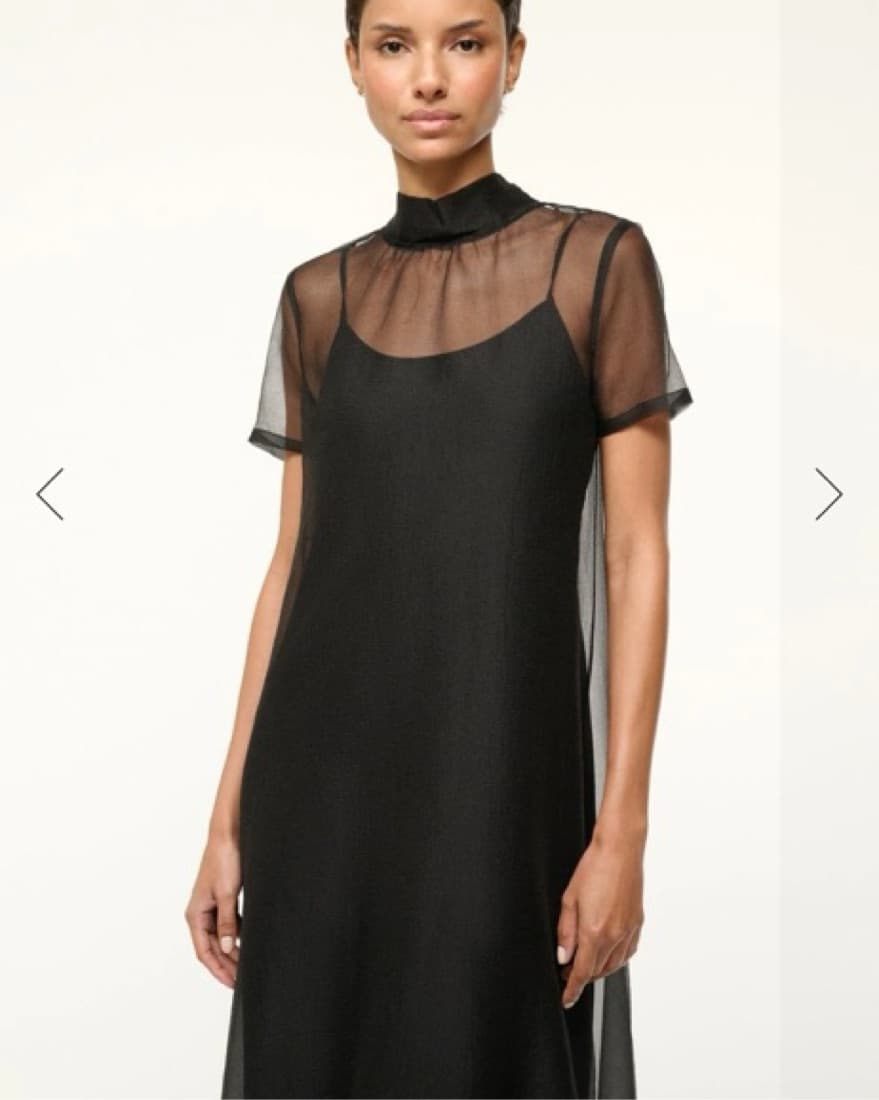 Staud Albee Dress Gown Black - Image 3
