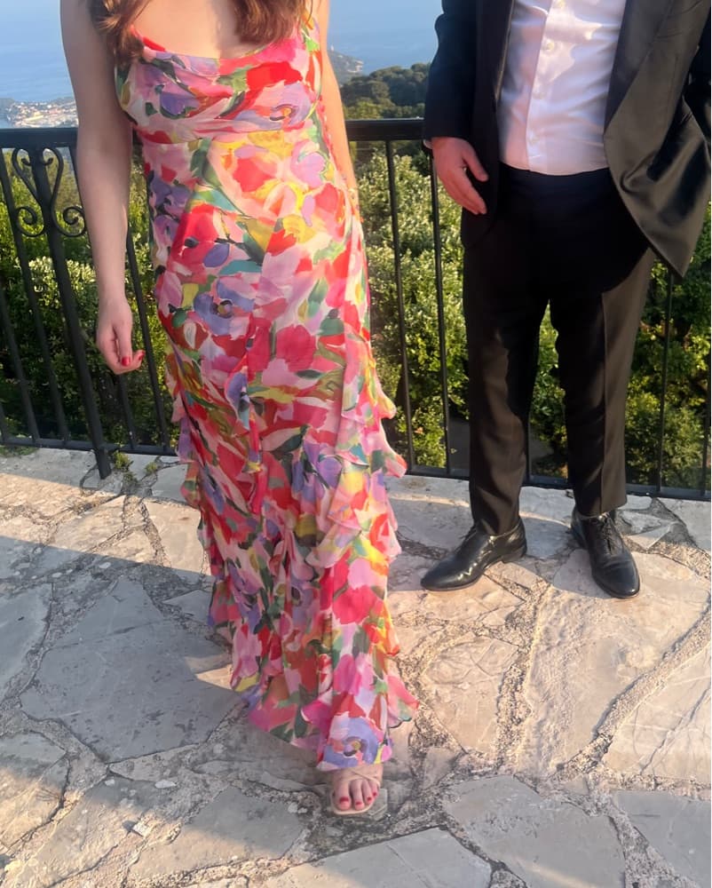Abstract Print Gown  - Image 3