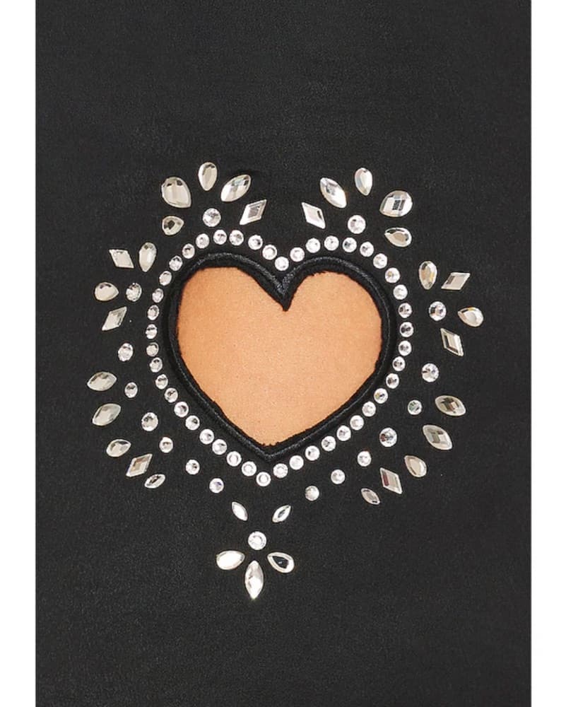 Cait Heart Cut Out Dress Black Superdown - Image 5
