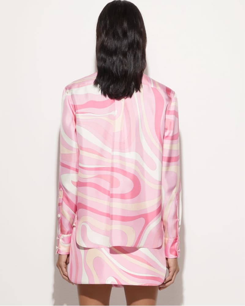 Pucci - MARMO PRINT SILK SHIRT  - Image 4