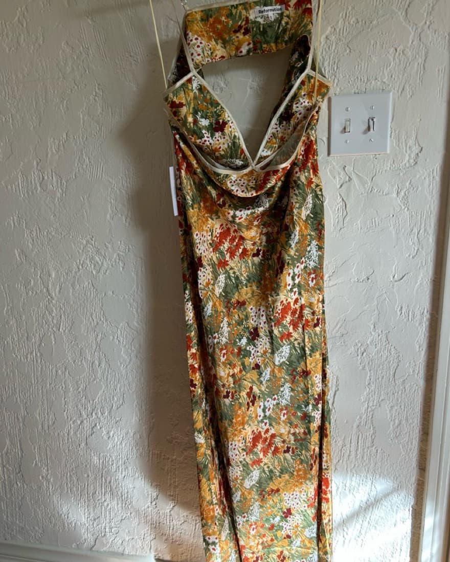 Reformation Poppies Silk Dress - Image 2