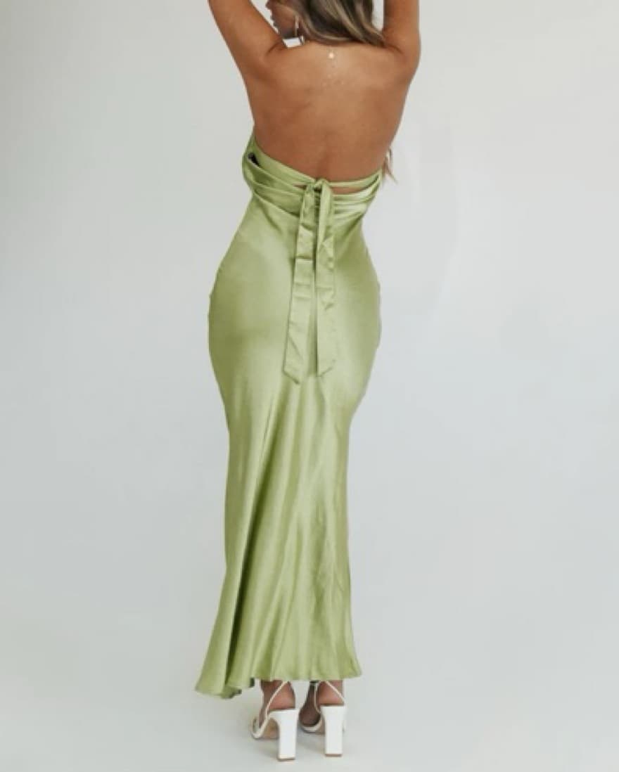 Soft Green Maxi Dress - Image 4