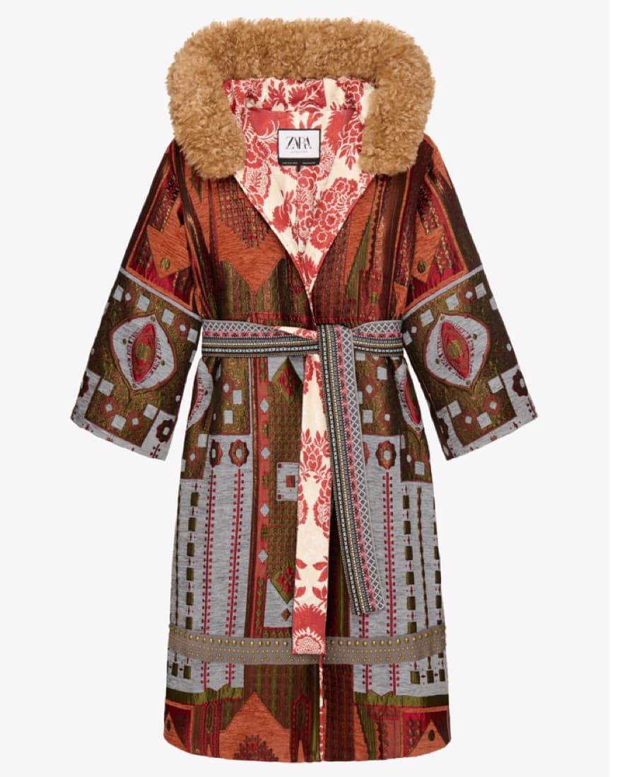 ZARA Atelier Jacquard Limited Editn Coat - Image 1