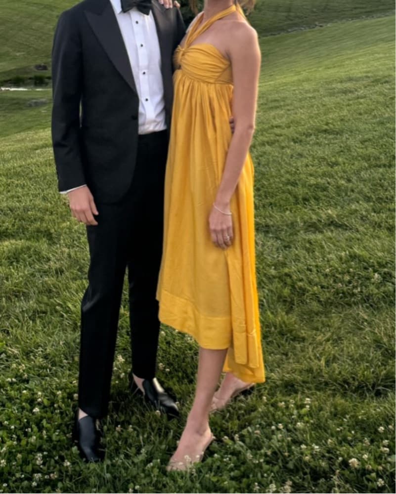 Zimmermann Yellow Silk Halter Maxi Dress - Image 6