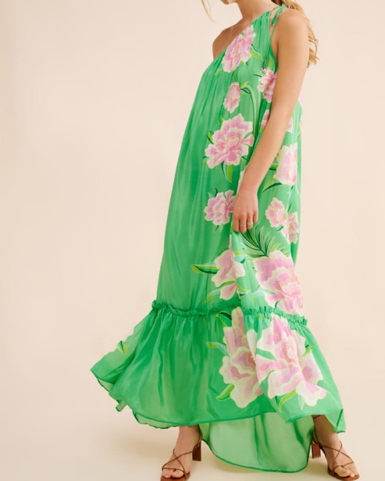 Farm Rio Floral Satin Maxi - Image 1