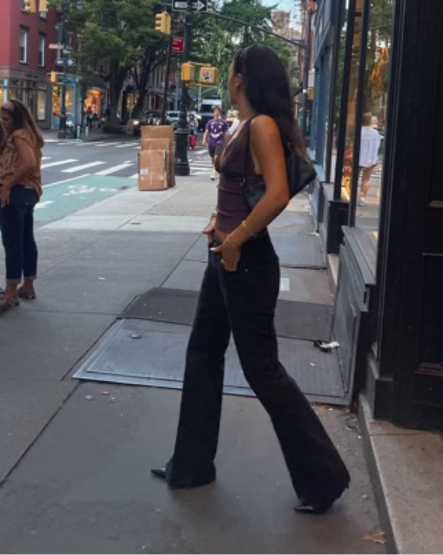 Girlfriend Denim Flares - Image 2