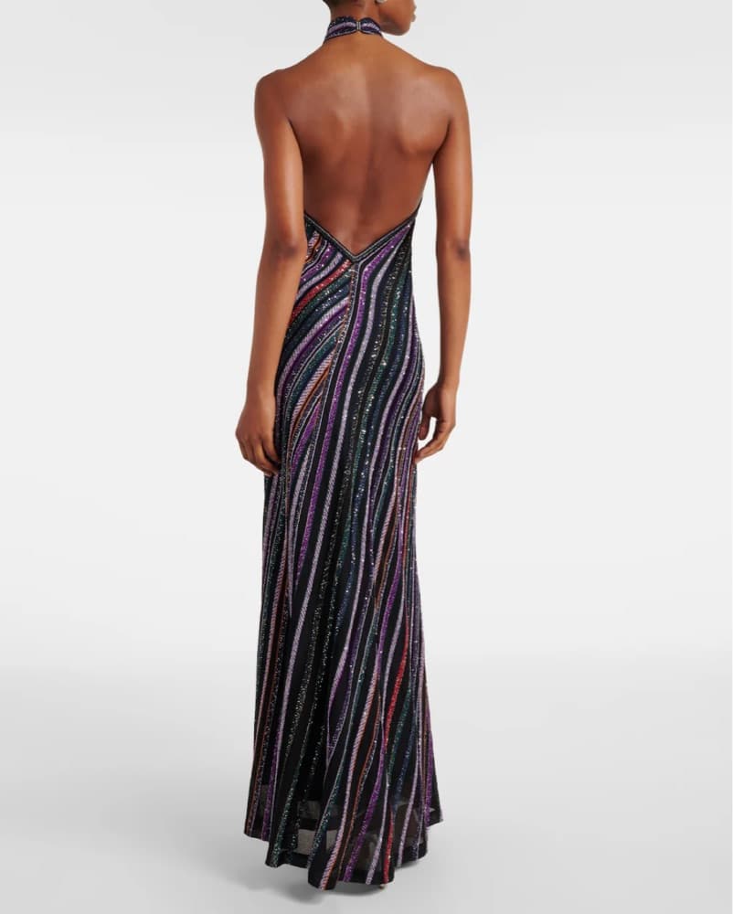 Missoni Sequin Halter Maxi - Image 4