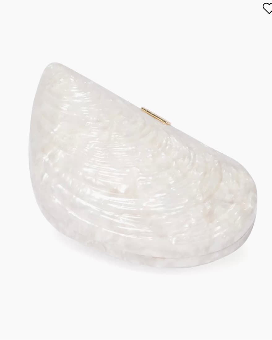 Simkhai Bridget Oyster shell Clutch - Image 5