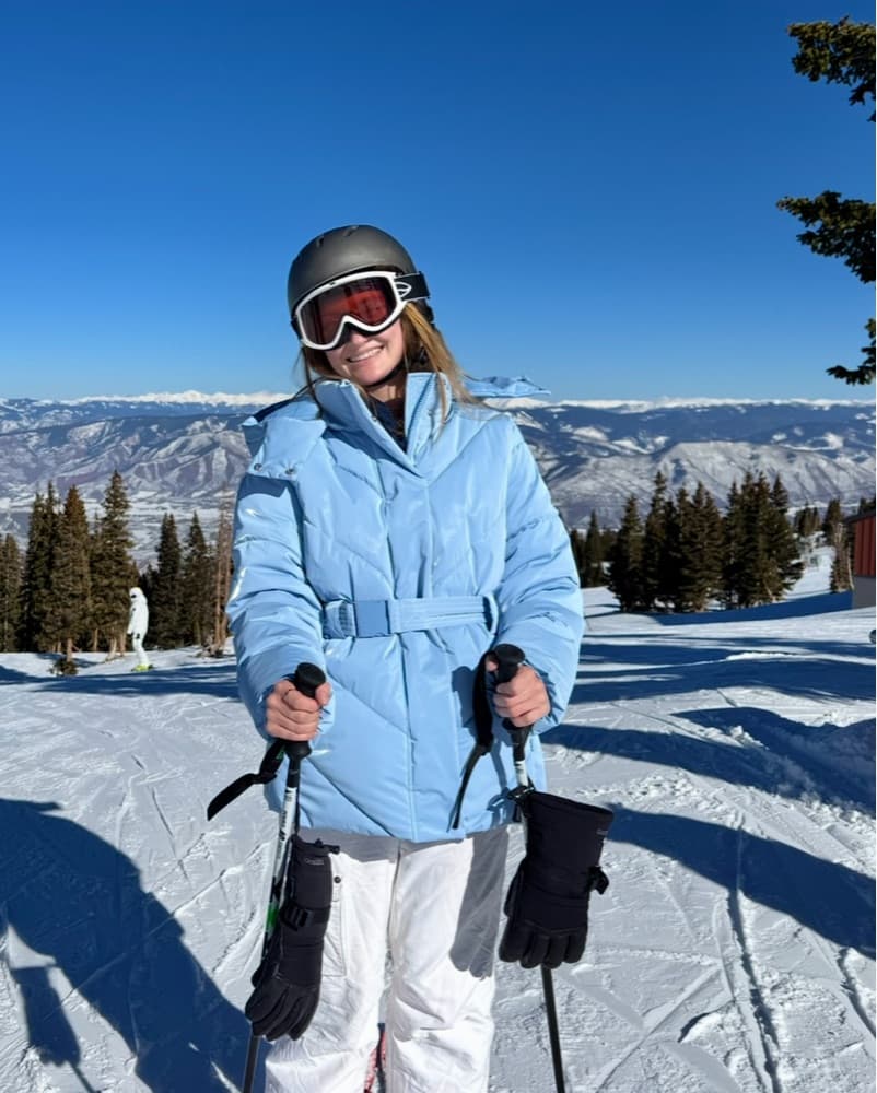 M Baby Blue Bo & Tee Ski Puffer Jacket - Image 1