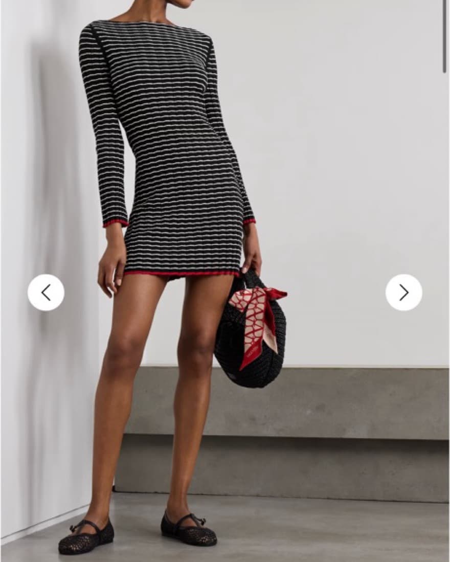 Guest In Residence Striped Ribbed Dress - Image 2