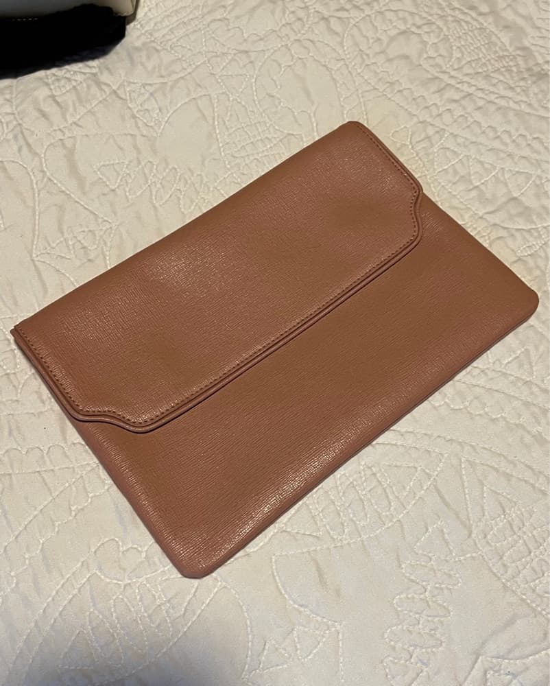 Pink / Nude Baraboux Leather Clutch  - Image 1