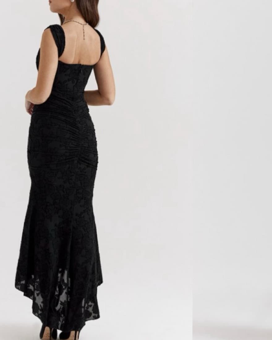 House Of CB Floral Ruched Corset Dress - Image 3