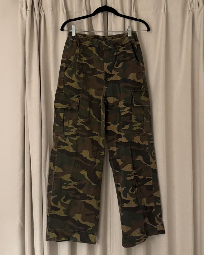 100% Cotton Camo Cargo Pants - Image 4