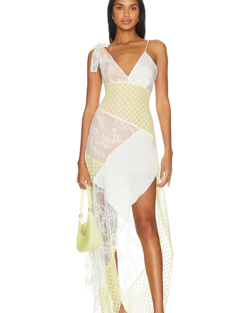 Ivory & Pale Yellow Janis Maxi Dress  - Image 1