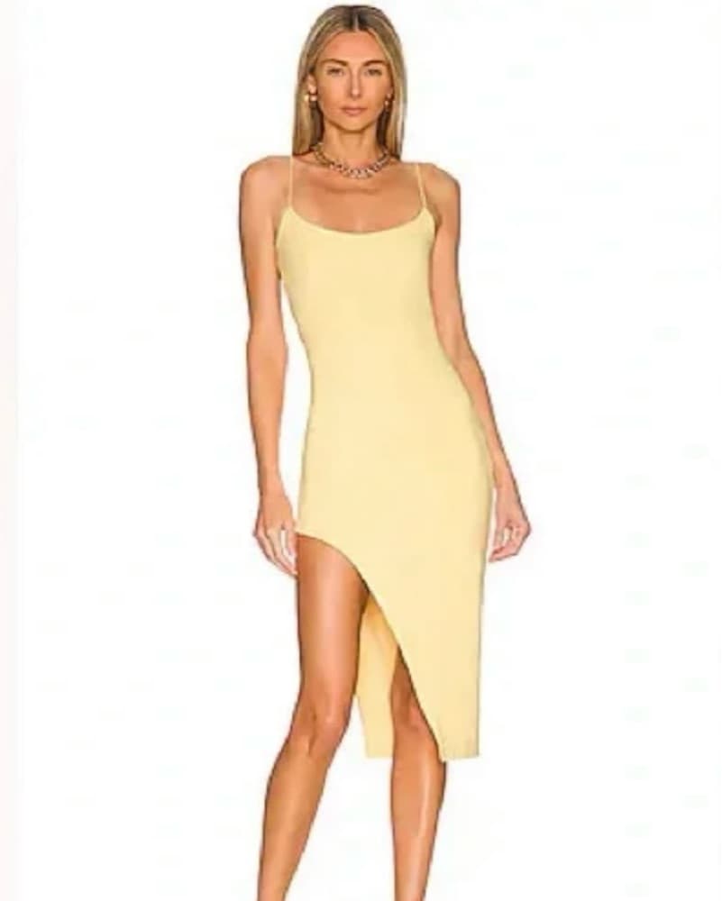 Yellow Revolve Cocktail Dress - Image 1