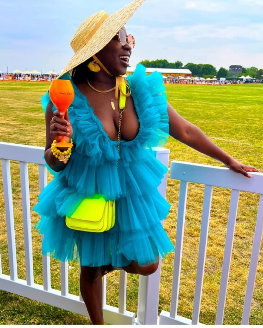 Vibrant Teal Ruffle Dress  - Image 2