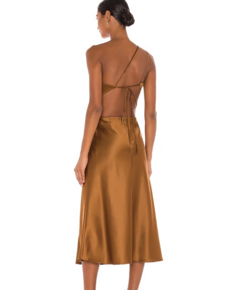 One-Shoulder Cut Out Midi Dress - Image 2