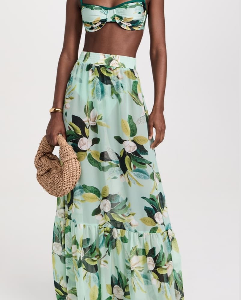 Magnolia Sheer Beach Skirt - Image 1