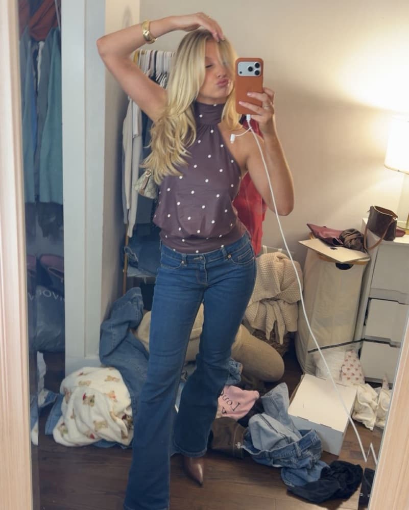 Polka Dot Halter Top - Image 2