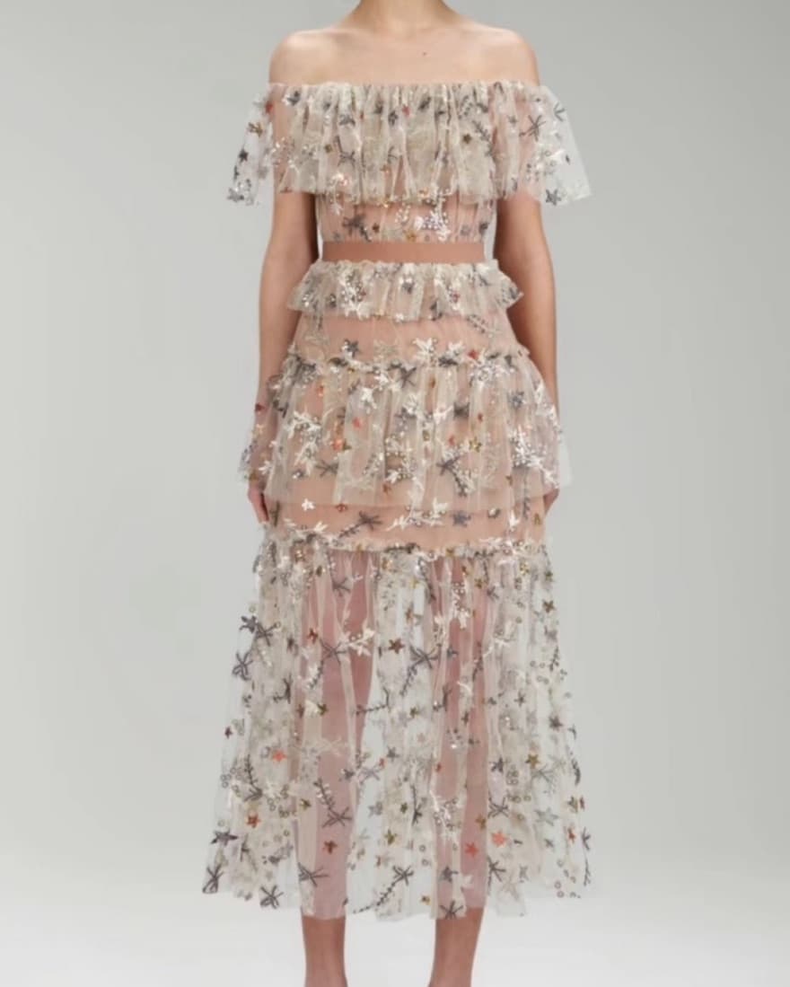 Self Portrait Long Dress - Image 1