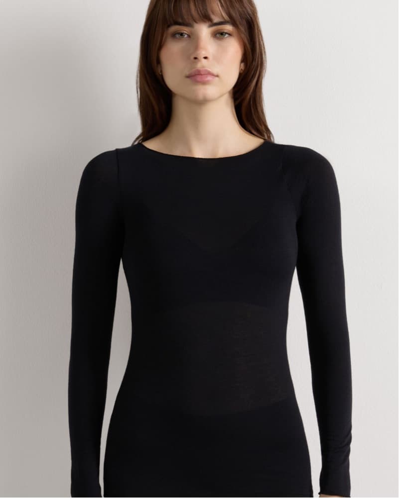 Intimissimi Sheer Cashmere Top - Image 2