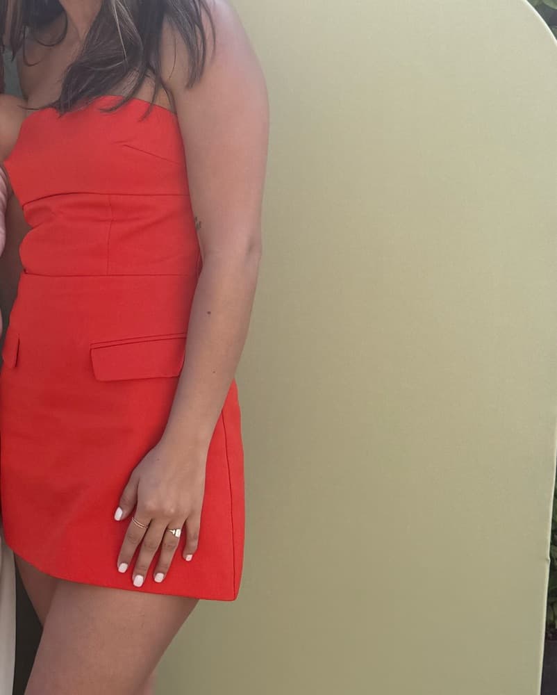Strapless lapel Dress - Image 2