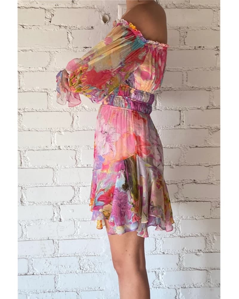 Hemant NanditaOff Shoulder Floral Dress  - Image 2
