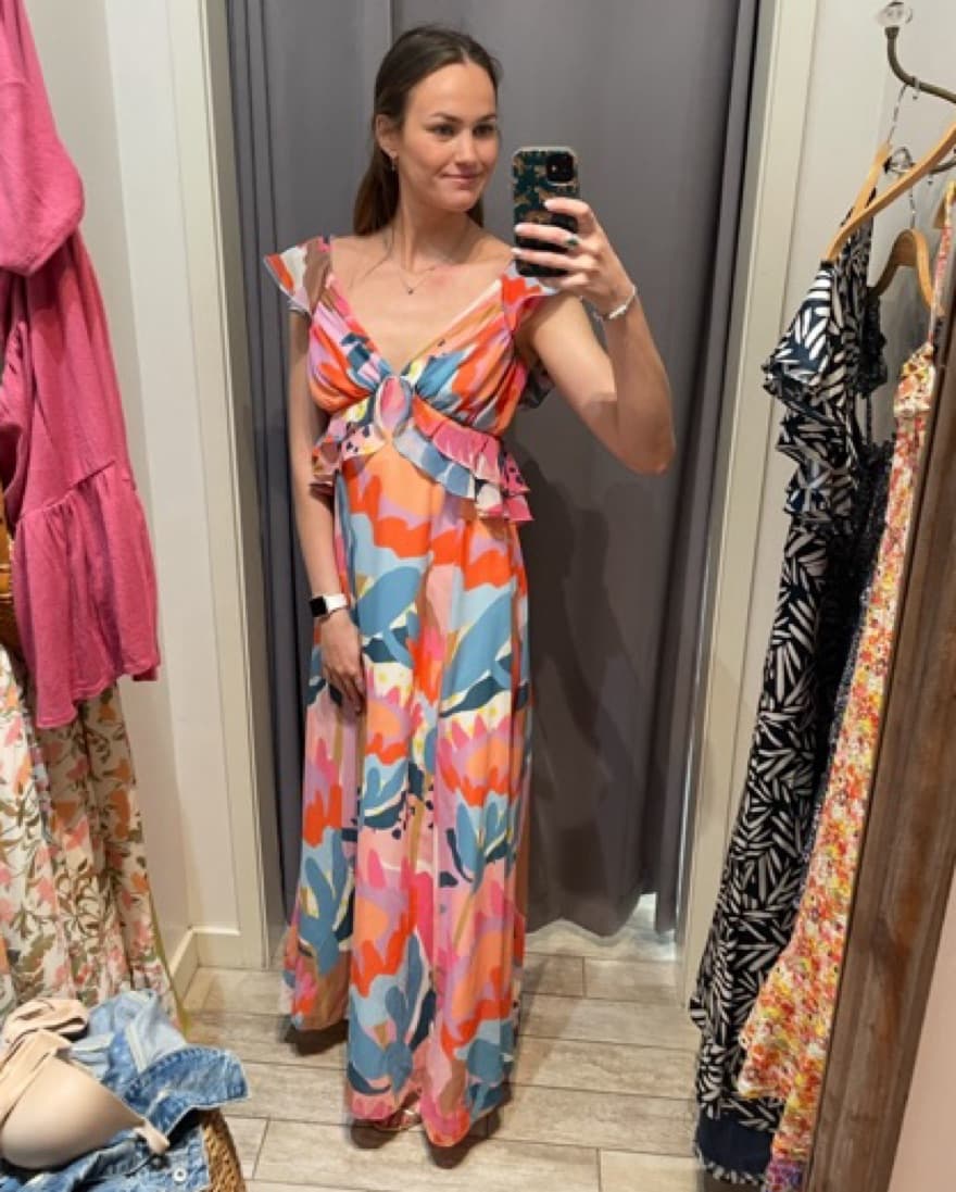 Vibrant Floral Maxi Dress - Image 3
