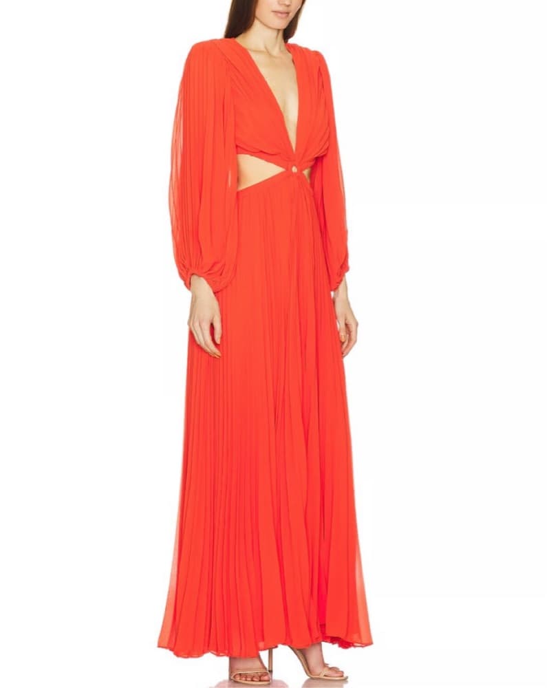 Vibrant Red Maxi Dress - Rita Dress - Image 2