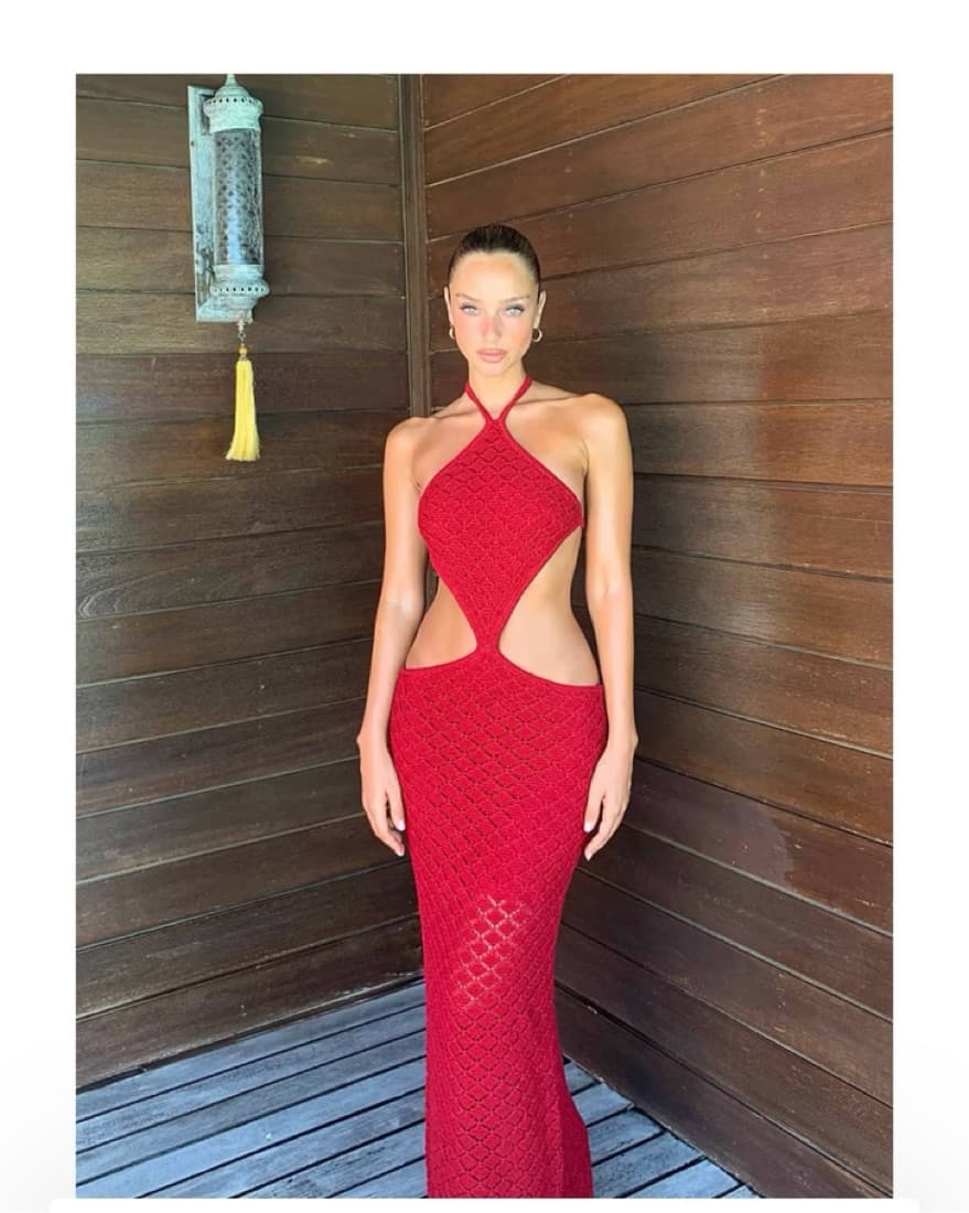 Bananhot Wine Red Dress - Image 1