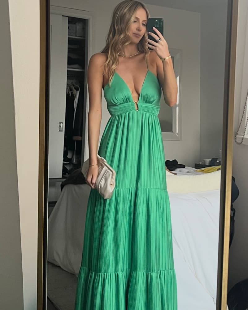 Ba&sh Wasta Green Dress - Image 3