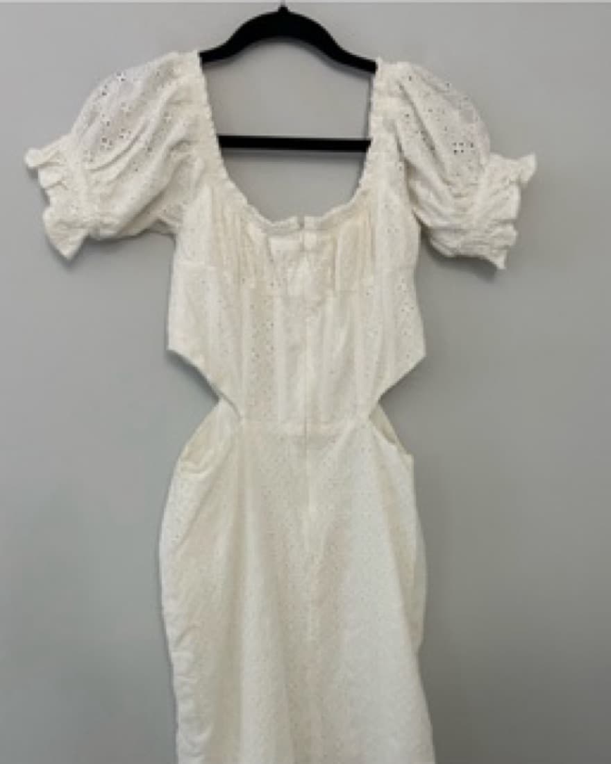 Sabo skirt white Cutout Eyelet Dress - Image 2
