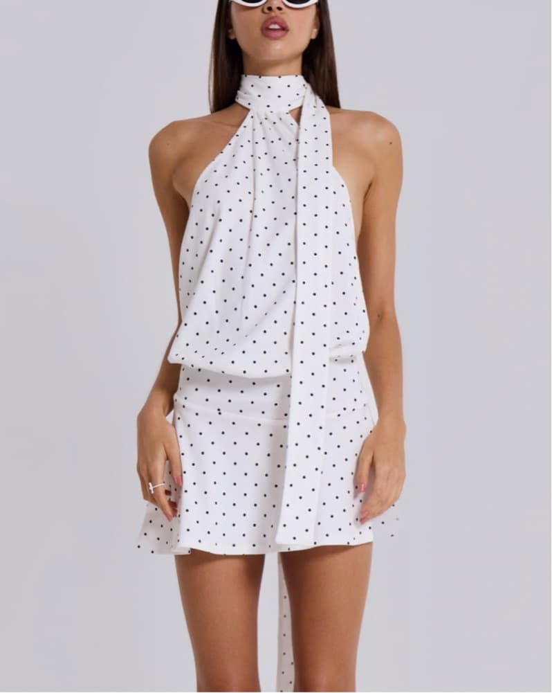 Jaded London Polka Dot Halter Dress 12 - Image 2