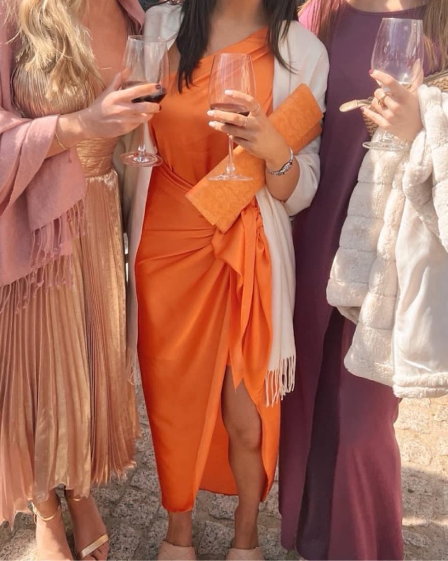 Orange Baobab Marea One Shoulder Dress - Image 3