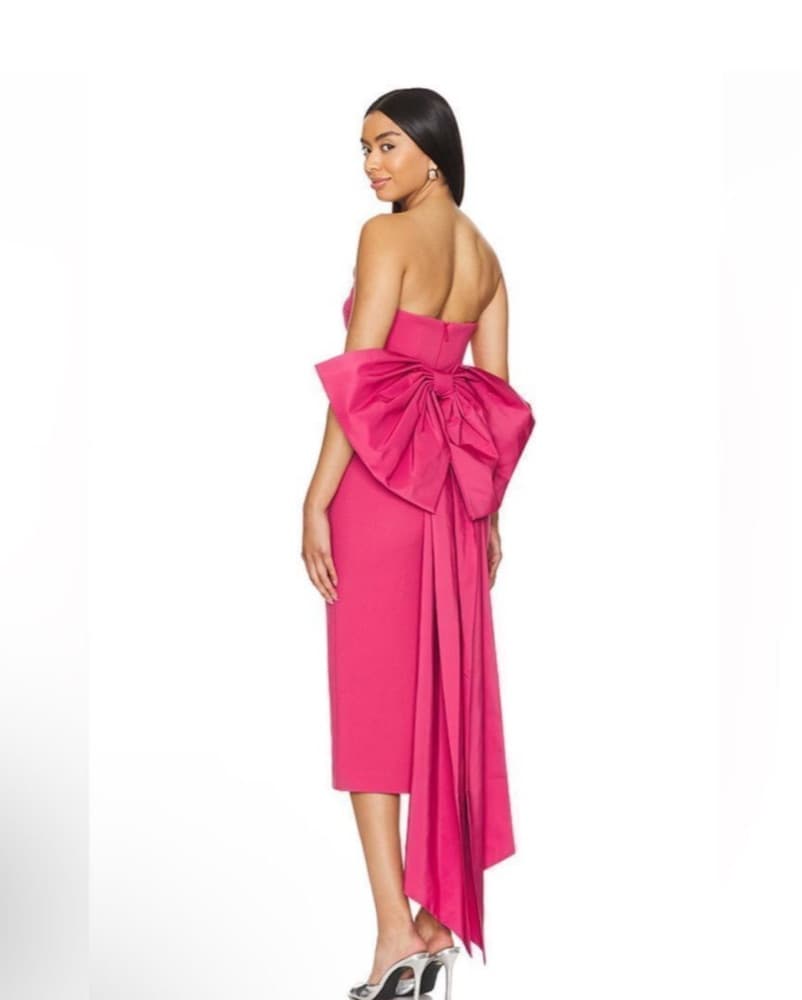 Alexia Maria Bow Midi Dress - Image 5
