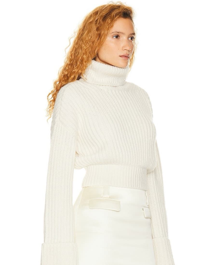 Helsa White Turtleneck - Image 2