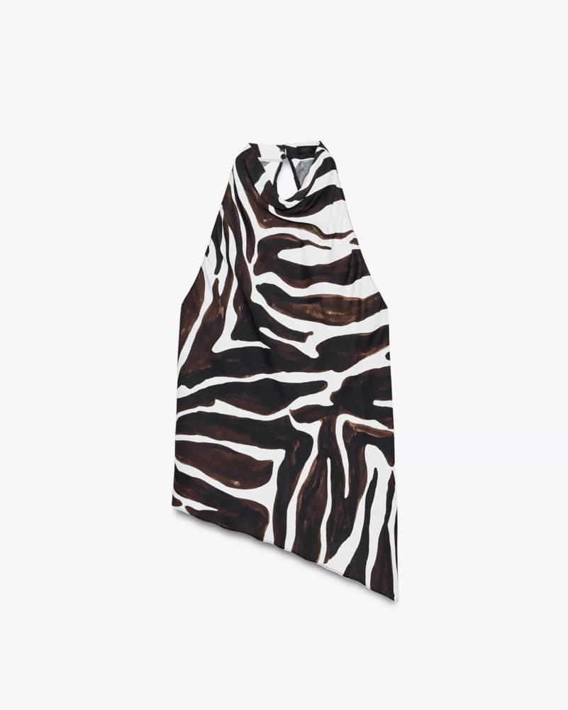 Animal Print/zebra Halter Top - Image 1