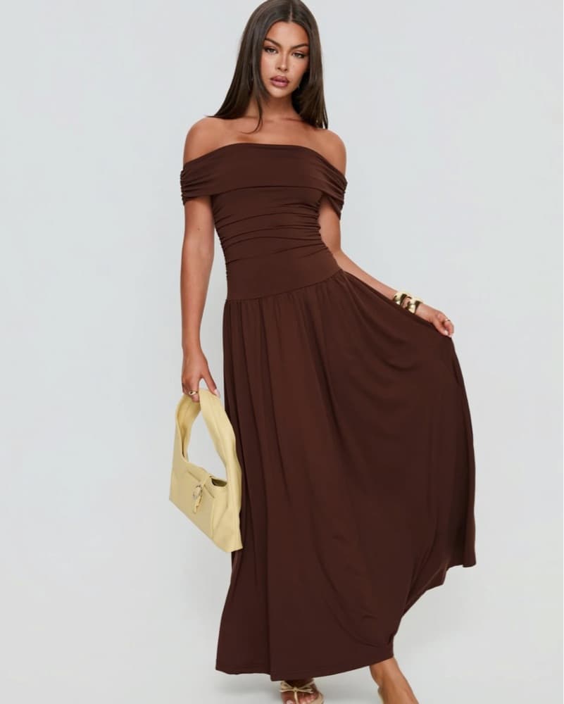 Katalia Off The Shoulder Maxi Dress - Image 1