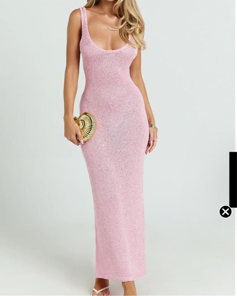 Pink Jenna Maxi Dress Showpo  - Image 1