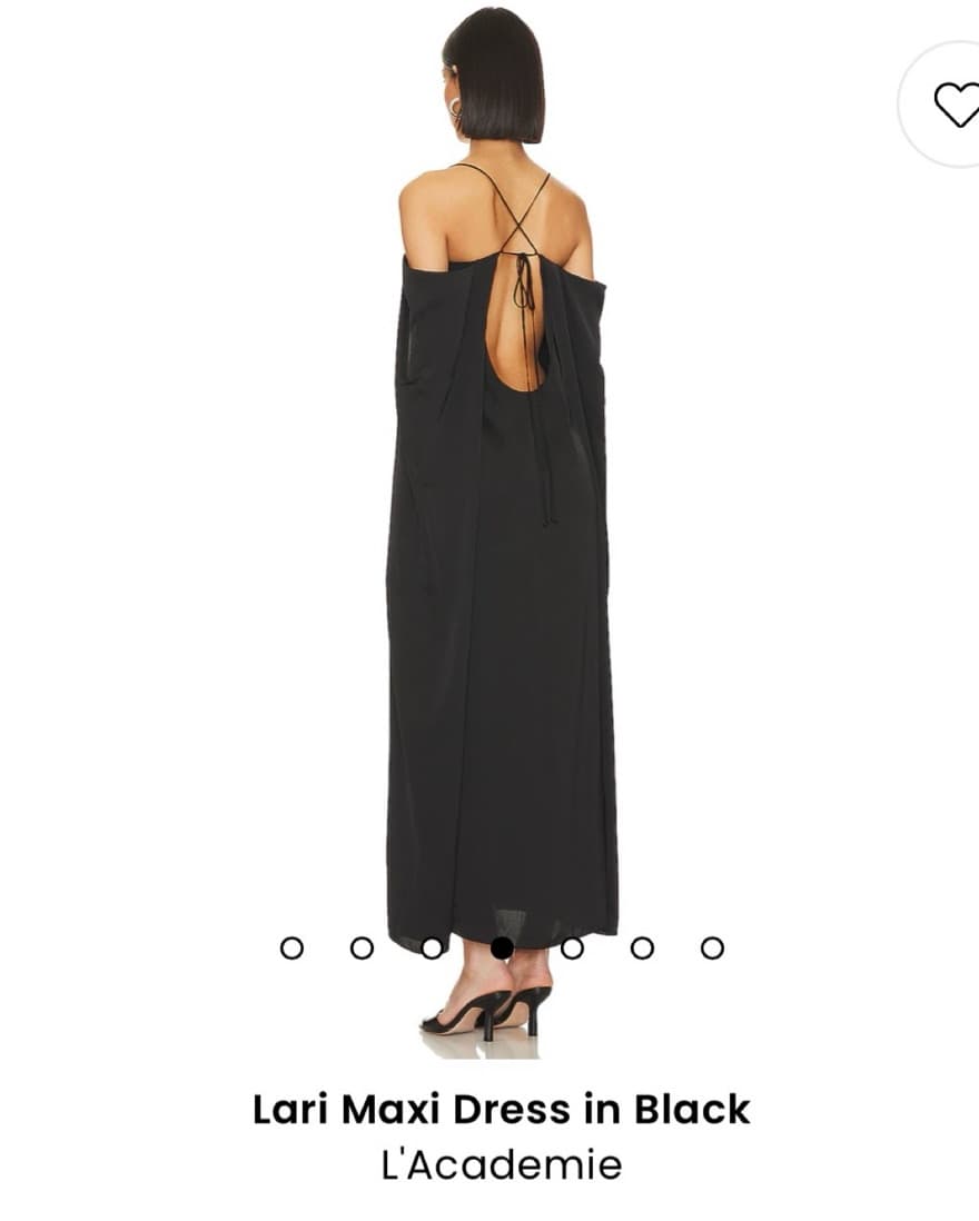 L'Academie Lari Maxi Dress in Black - Image 4