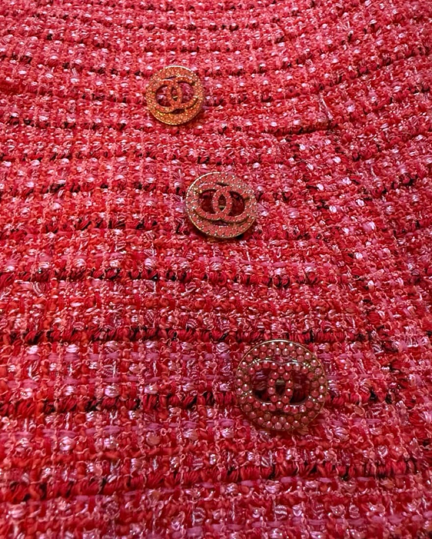Chanel Red Assymetrical Blazer Ss2020 - Image 3