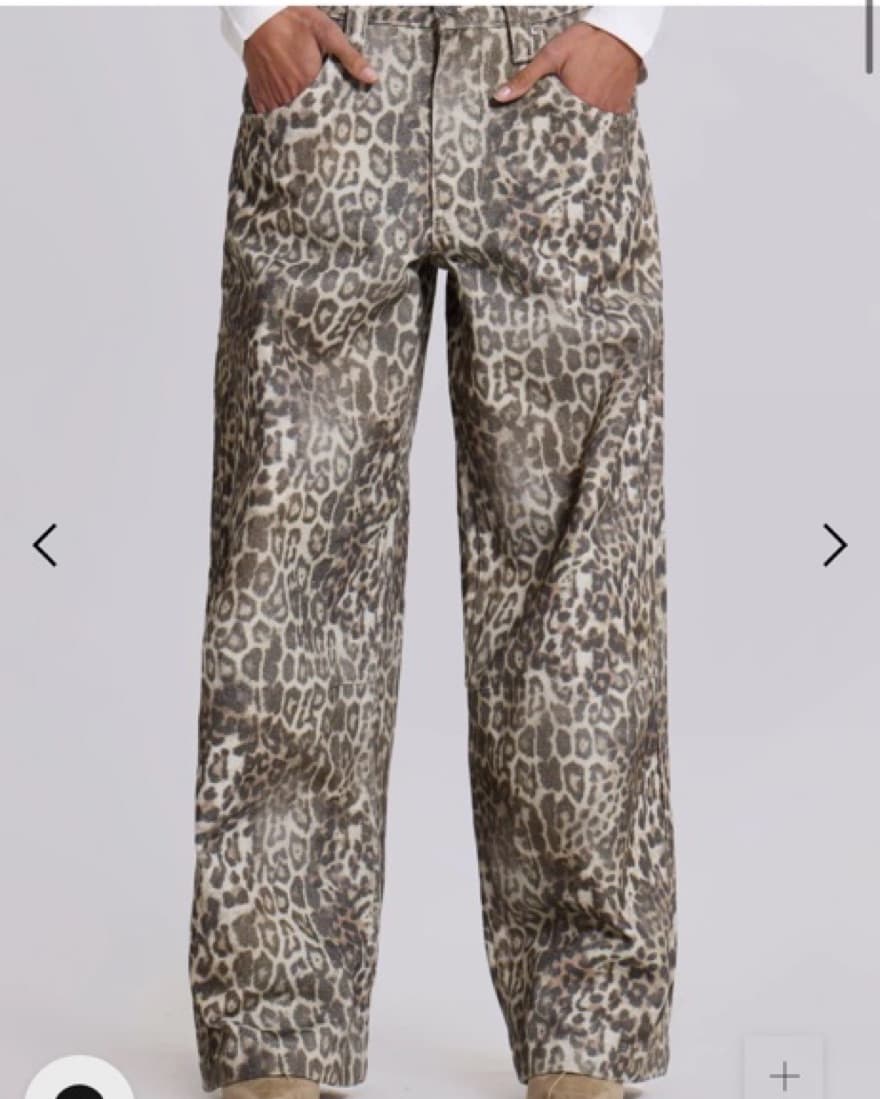 Jaded London Leopard Fade Colossus Jeans - Image 3