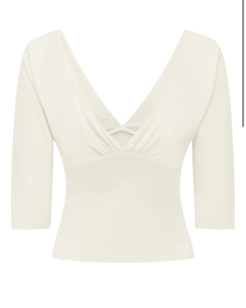 With Jean 3/4 Sleeve Length Top  - Image 2