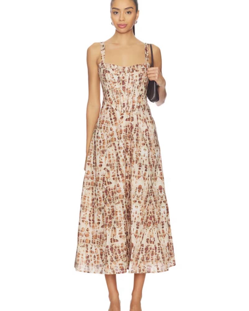 Lilah Corset Midi Dress - Image 1
