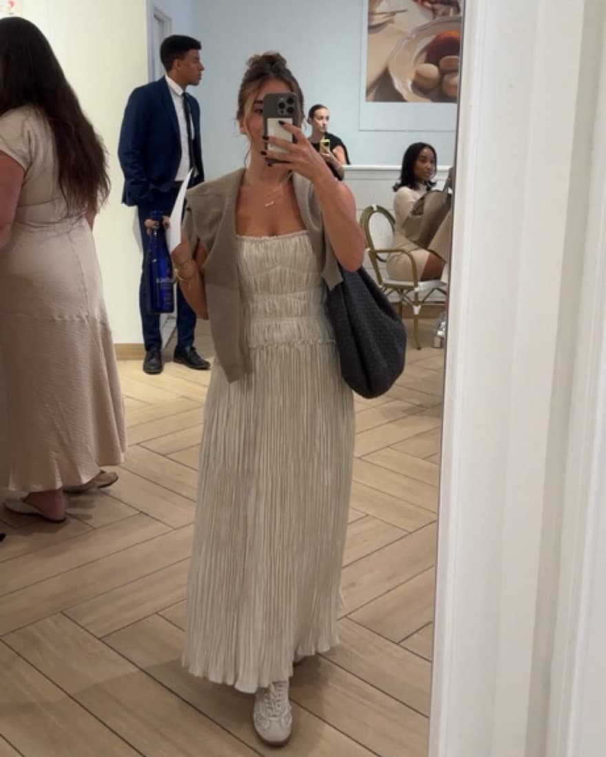SIMKHAI Pleated Midi Dress - Image 6