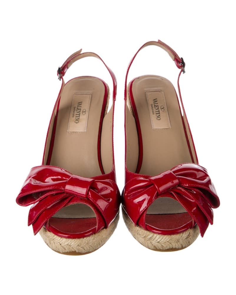 Red Patent Leather Wedges Valentino - Image 3