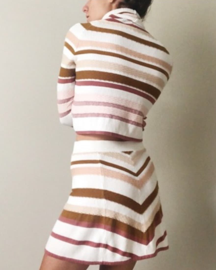 Free People Striped Skirt Set - Image 3