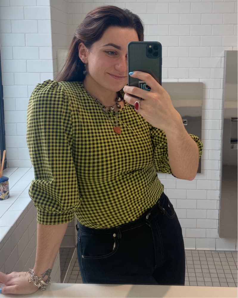 Amanda Uprichard Gingham Jilly Top  - Image 3